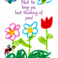 Ladybug Floral Thinking of You Card | Child Drawn Encouragement Greeting (5x7 Inches)