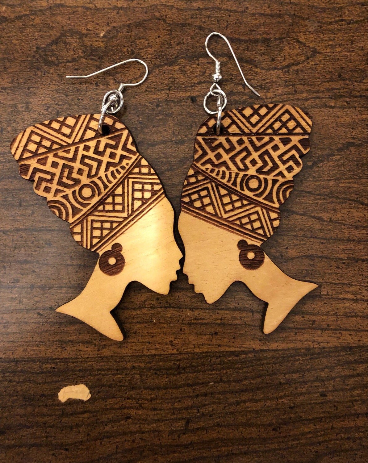 Wood earrings